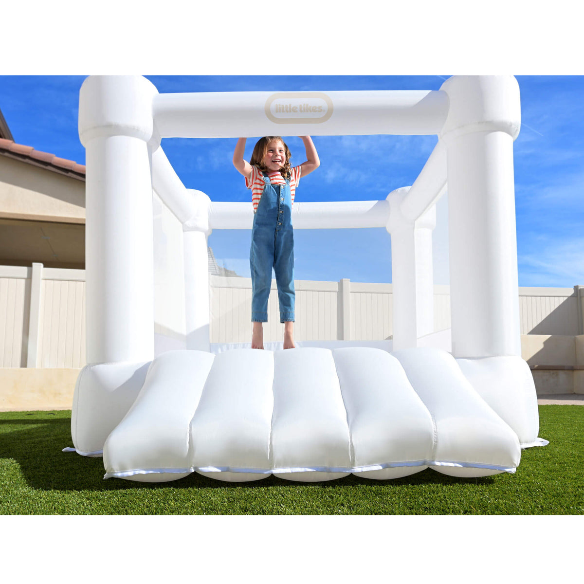 Cloud Collection™ White Jr. Jump 'n Slide™ Bouncer - Image 3