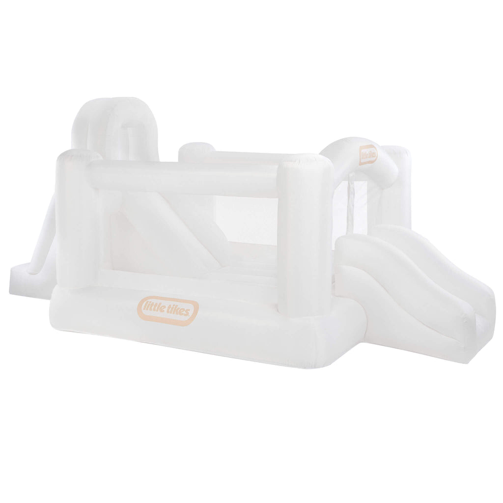 Cloud Collection™ Jump ‘n Double Slide Bouncer – White - Image 1