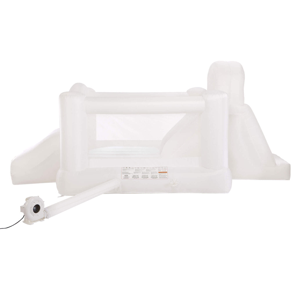 Cloud Collection™ Jump ‘n Double Slide Bouncer – White - Image 5